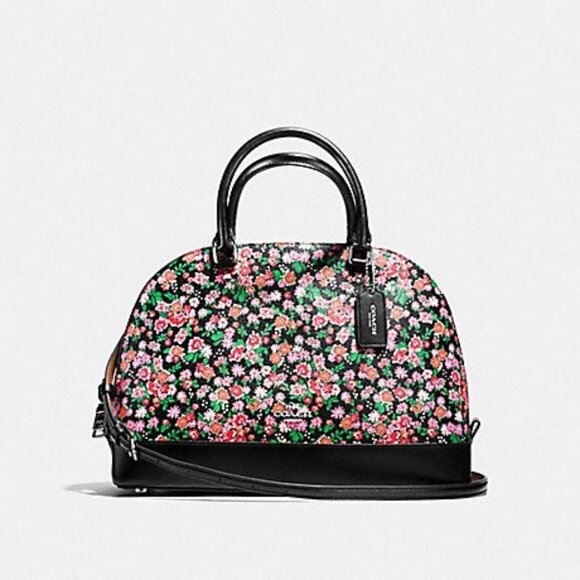 Euc Coach Sierra Posey Mini Floral Multi-Colored Handbag - Picture 1 of 14